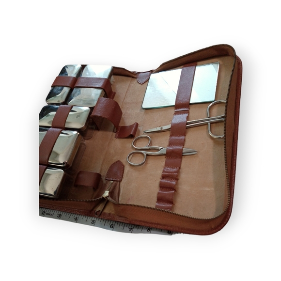 Vintage 1960s men travel kit made In Germany - Picture 8 of 11